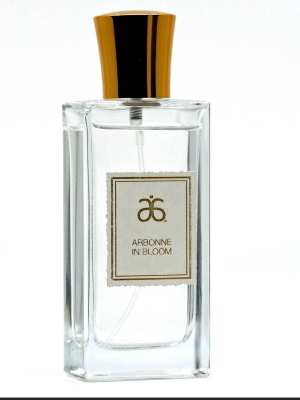 Arbonne In Bloom Home Accent Spray - Clear Bottle with Gold Cap
